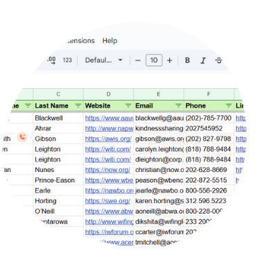 Lead data enrichment service